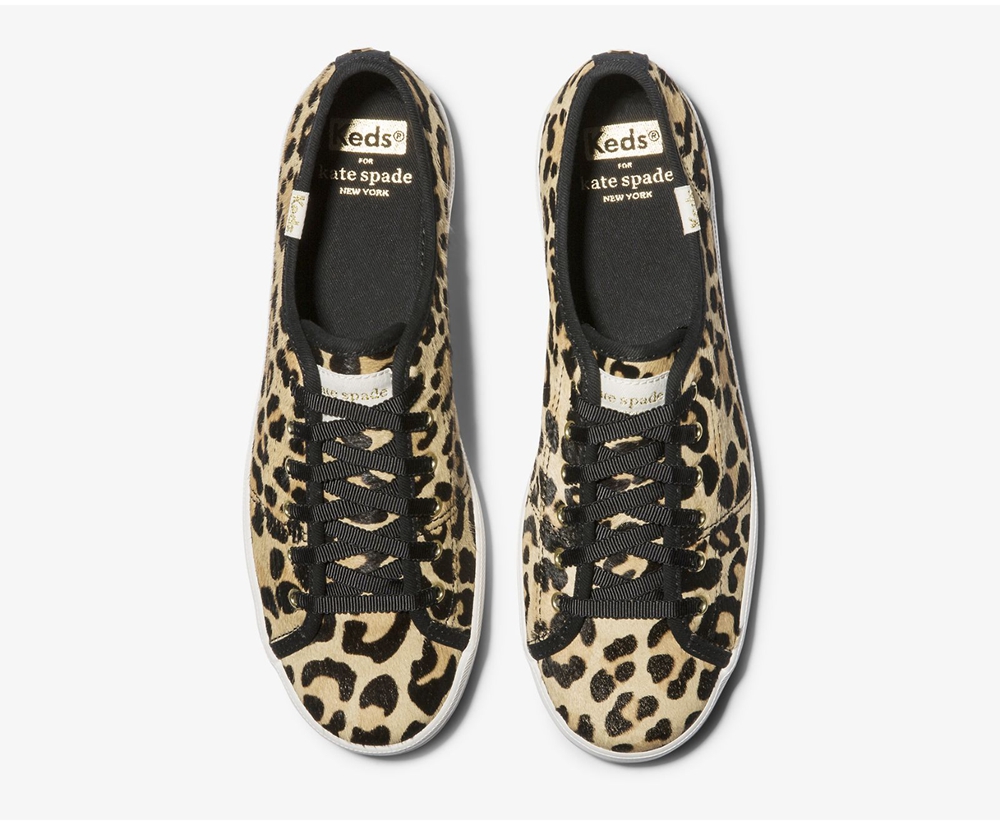 Keds Womens Sneakers Leopard - Kate Spade new york Kickstart Calf Hair - 897FLYRMG